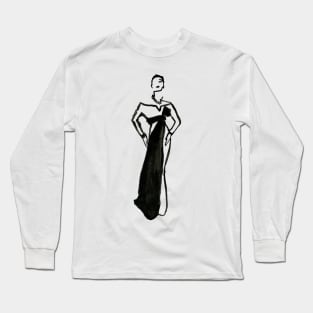 Evening Elegance Long Sleeve T-Shirt